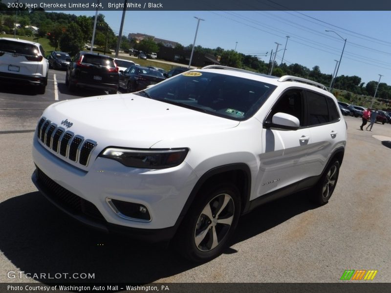 Bright White / Black 2020 Jeep Cherokee Limited 4x4