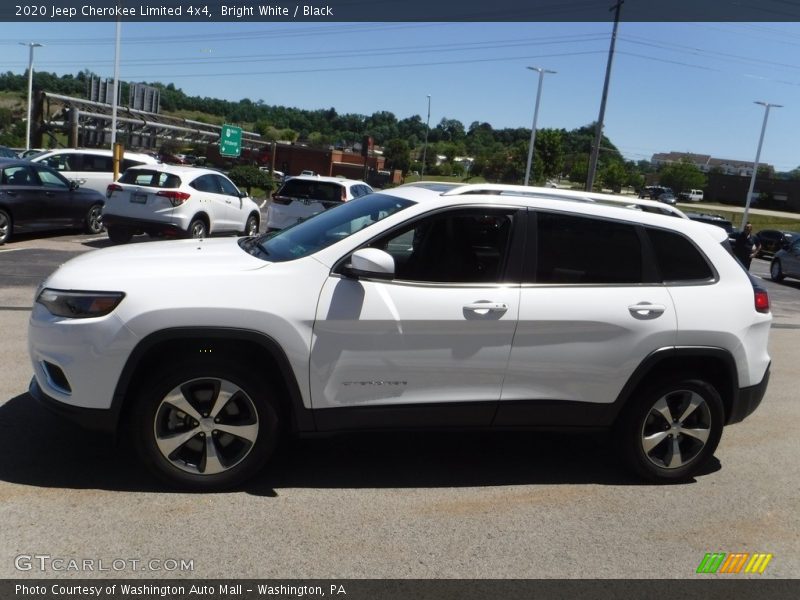 Bright White / Black 2020 Jeep Cherokee Limited 4x4