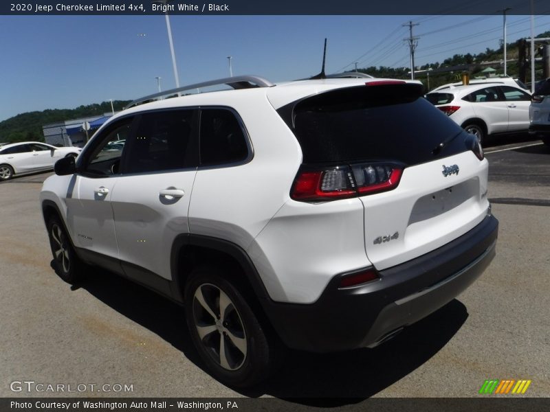 Bright White / Black 2020 Jeep Cherokee Limited 4x4