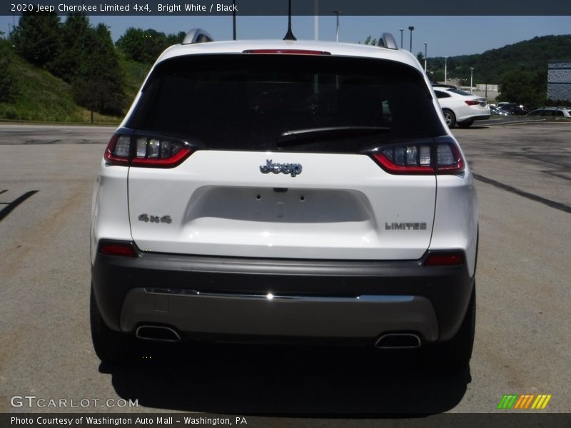 Bright White / Black 2020 Jeep Cherokee Limited 4x4