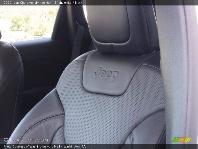 Bright White / Black 2020 Jeep Cherokee Limited 4x4
