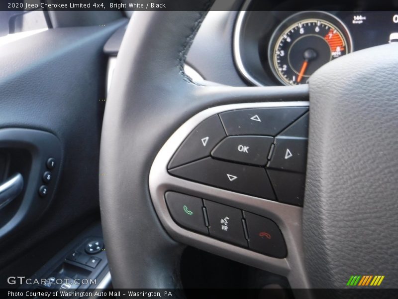 Bright White / Black 2020 Jeep Cherokee Limited 4x4