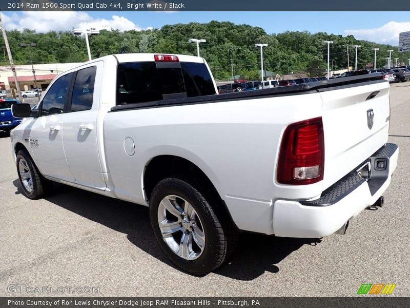 Bright White / Black 2014 Ram 1500 Sport Quad Cab 4x4