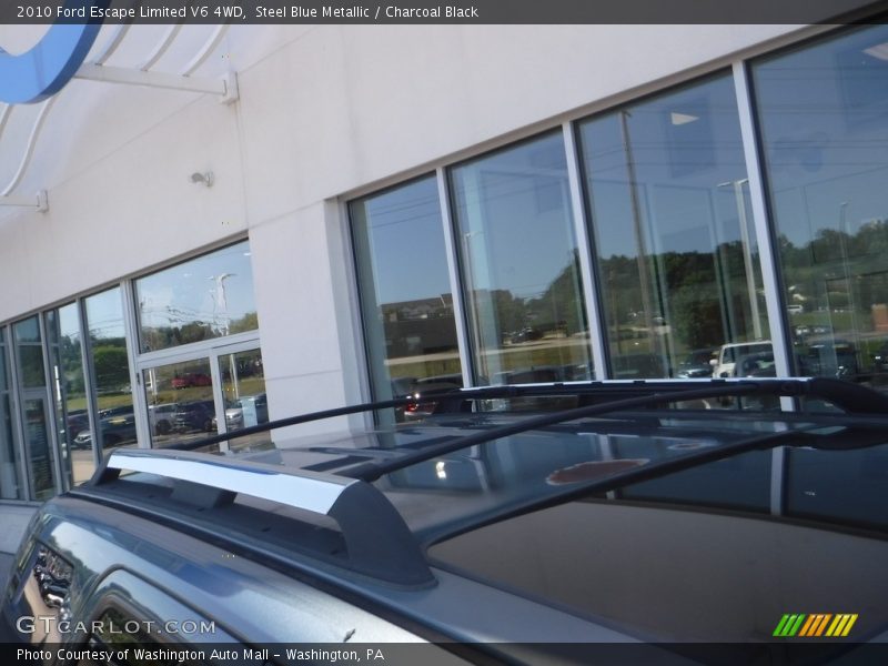 Steel Blue Metallic / Charcoal Black 2010 Ford Escape Limited V6 4WD