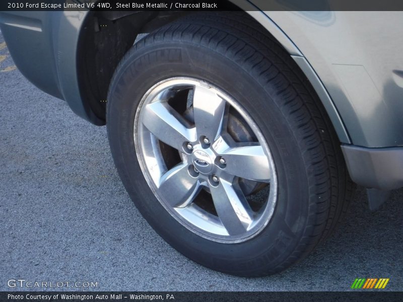 Steel Blue Metallic / Charcoal Black 2010 Ford Escape Limited V6 4WD