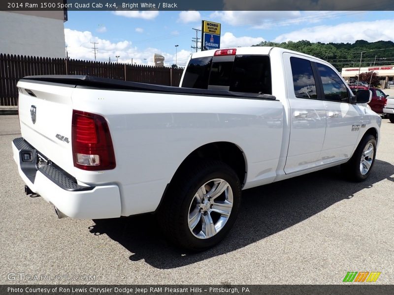 Bright White / Black 2014 Ram 1500 Sport Quad Cab 4x4