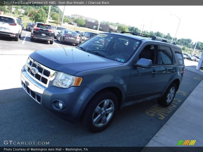 Steel Blue Metallic / Charcoal Black 2010 Ford Escape Limited V6 4WD