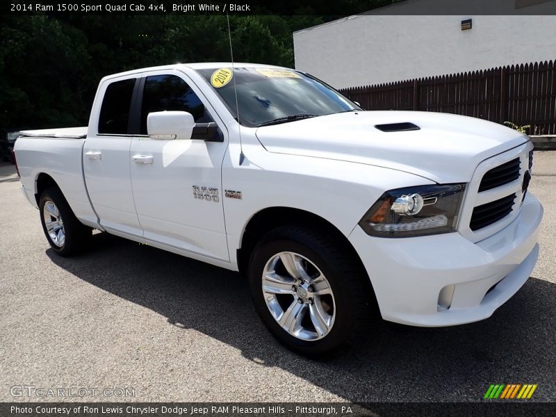 Bright White / Black 2014 Ram 1500 Sport Quad Cab 4x4