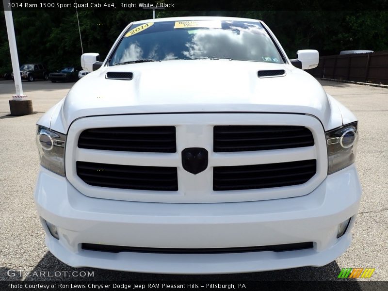 Bright White / Black 2014 Ram 1500 Sport Quad Cab 4x4