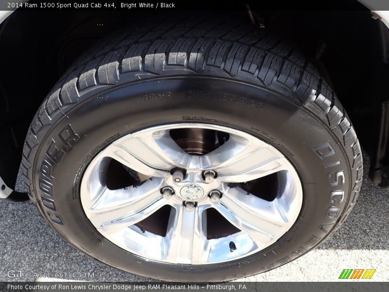 Bright White / Black 2014 Ram 1500 Sport Quad Cab 4x4