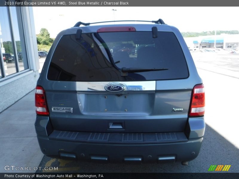Steel Blue Metallic / Charcoal Black 2010 Ford Escape Limited V6 4WD