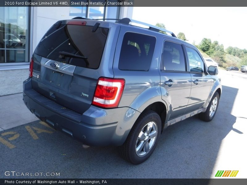 Steel Blue Metallic / Charcoal Black 2010 Ford Escape Limited V6 4WD