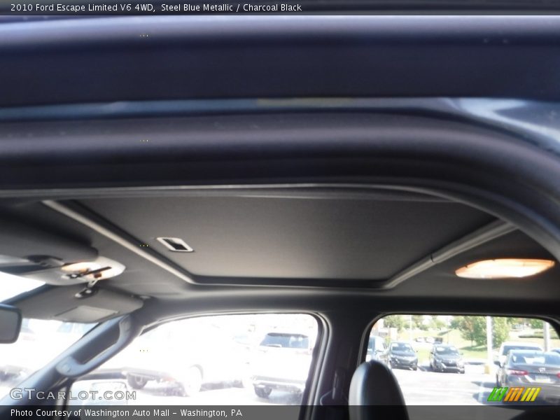 Steel Blue Metallic / Charcoal Black 2010 Ford Escape Limited V6 4WD