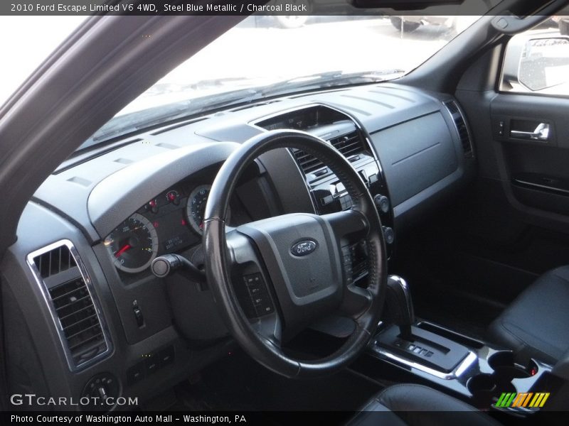 Steel Blue Metallic / Charcoal Black 2010 Ford Escape Limited V6 4WD