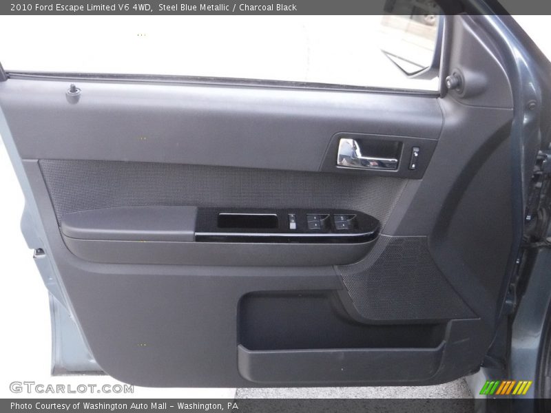 Steel Blue Metallic / Charcoal Black 2010 Ford Escape Limited V6 4WD