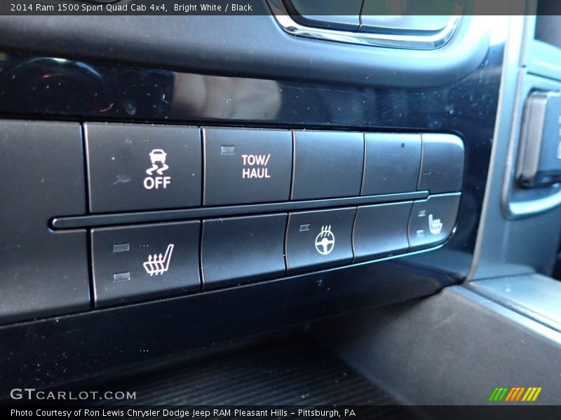 Bright White / Black 2014 Ram 1500 Sport Quad Cab 4x4