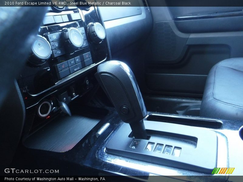 Steel Blue Metallic / Charcoal Black 2010 Ford Escape Limited V6 4WD