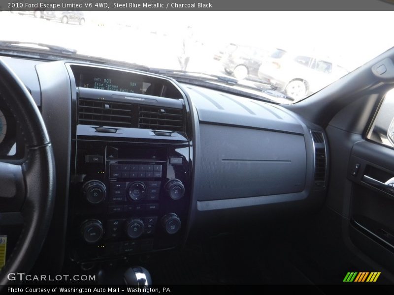 Steel Blue Metallic / Charcoal Black 2010 Ford Escape Limited V6 4WD