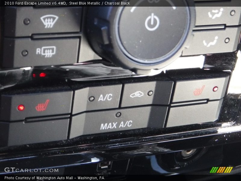 Steel Blue Metallic / Charcoal Black 2010 Ford Escape Limited V6 4WD