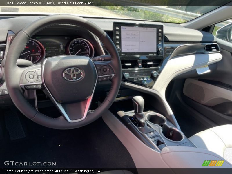 Wind Chill Pearl / Ash 2021 Toyota Camry XLE AWD