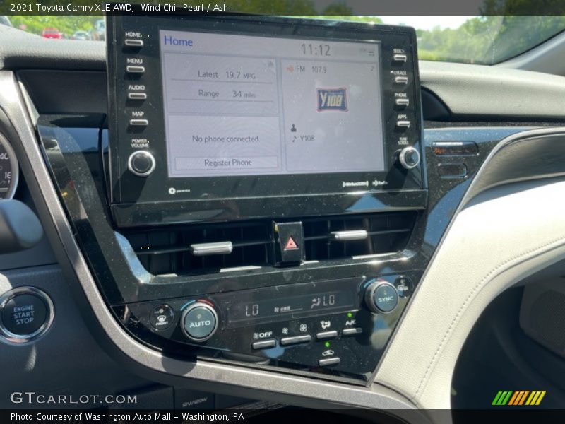 Wind Chill Pearl / Ash 2021 Toyota Camry XLE AWD