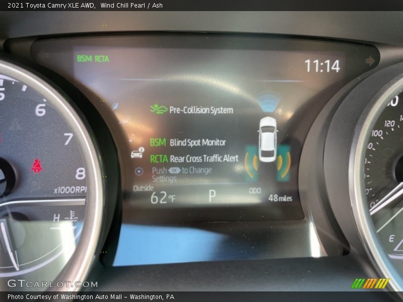 Wind Chill Pearl / Ash 2021 Toyota Camry XLE AWD