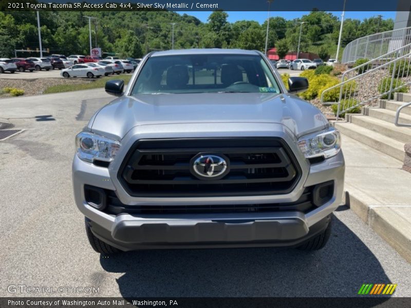 Silver Sky Metallic / Cement 2021 Toyota Tacoma SR Access Cab 4x4