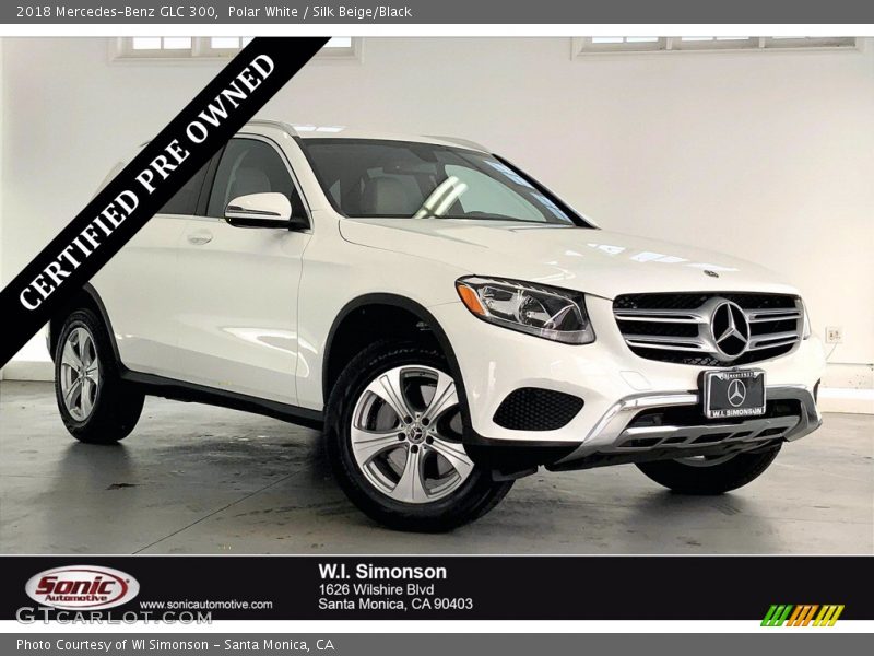 Polar White / Silk Beige/Black 2018 Mercedes-Benz GLC 300