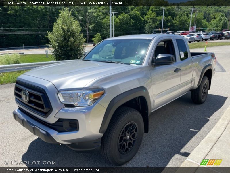 Silver Sky Metallic / Cement 2021 Toyota Tacoma SR Access Cab 4x4