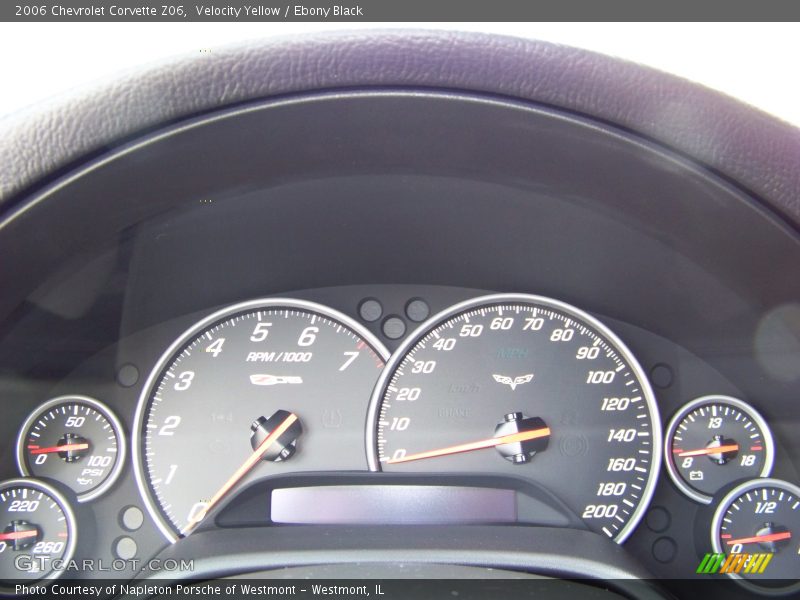 Velocity Yellow / Ebony Black 2006 Chevrolet Corvette Z06