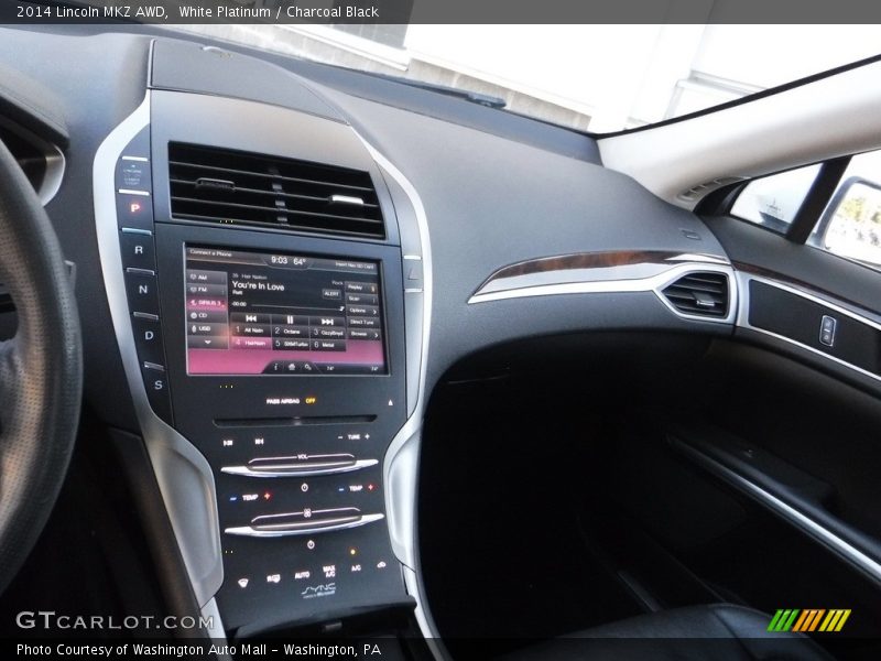 White Platinum / Charcoal Black 2014 Lincoln MKZ AWD