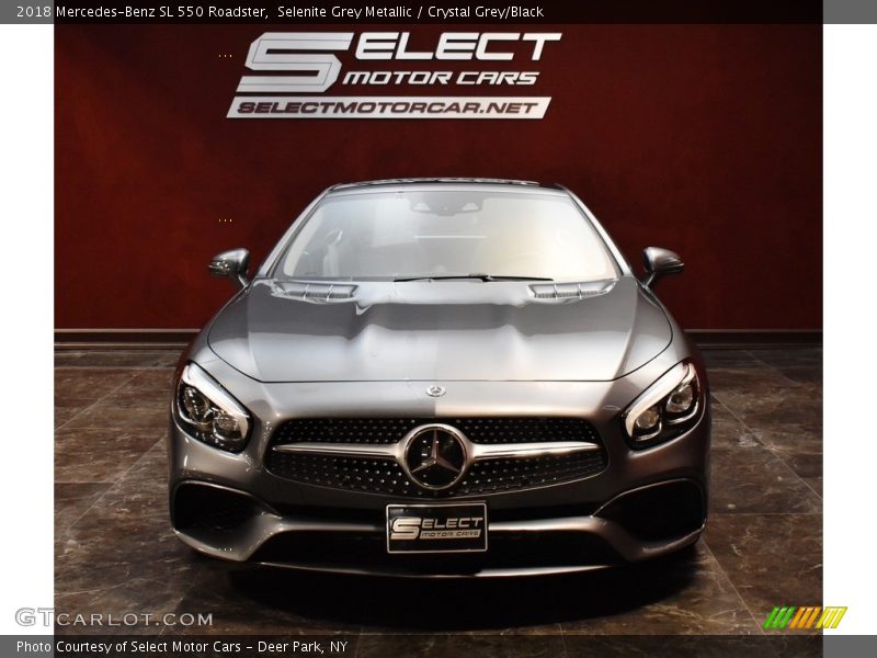 Selenite Grey Metallic / Crystal Grey/Black 2018 Mercedes-Benz SL 550 Roadster