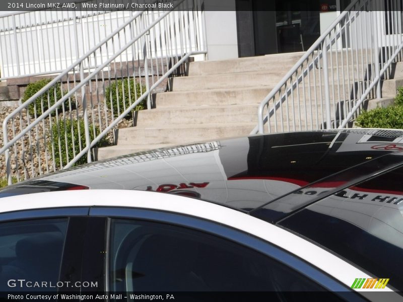White Platinum / Charcoal Black 2014 Lincoln MKZ AWD