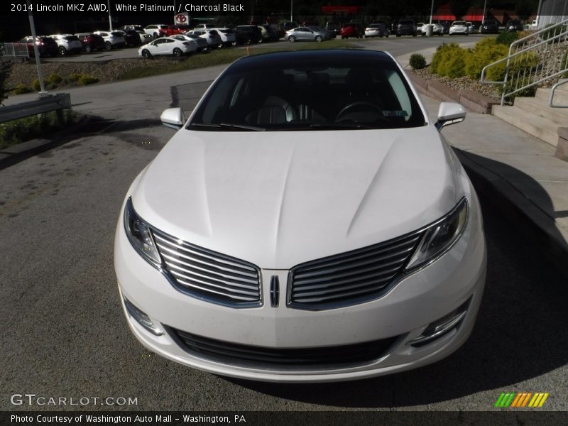 White Platinum / Charcoal Black 2014 Lincoln MKZ AWD