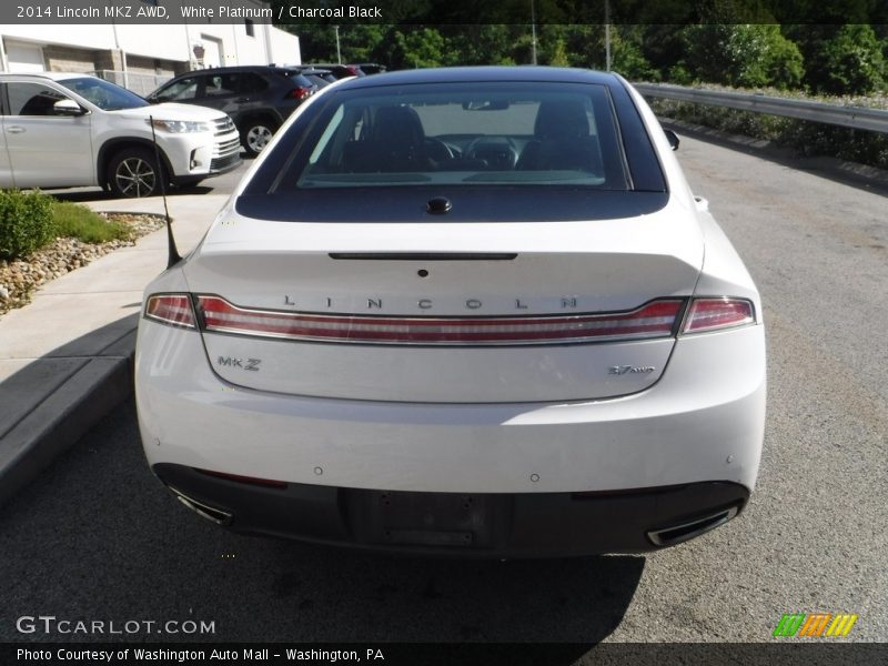 White Platinum / Charcoal Black 2014 Lincoln MKZ AWD