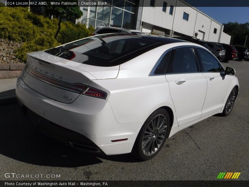 White Platinum / Charcoal Black 2014 Lincoln MKZ AWD