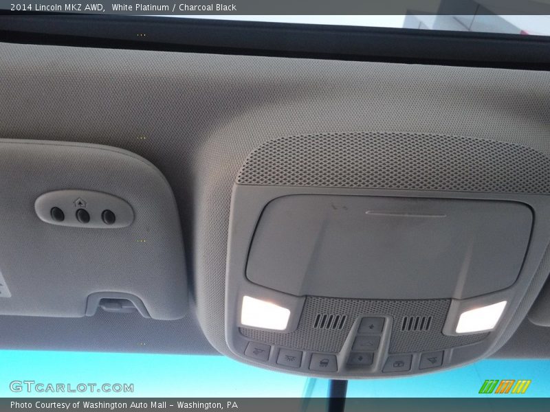 White Platinum / Charcoal Black 2014 Lincoln MKZ AWD
