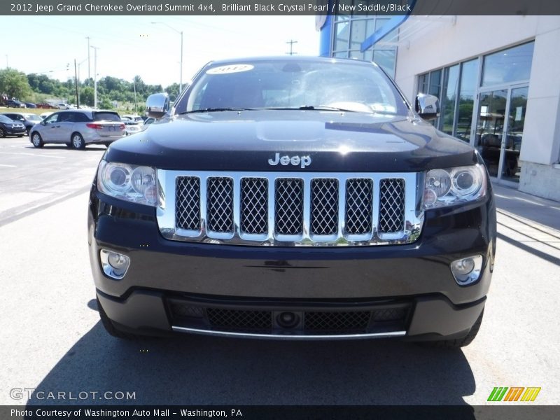 Brilliant Black Crystal Pearl / New Saddle/Black 2012 Jeep Grand Cherokee Overland Summit 4x4