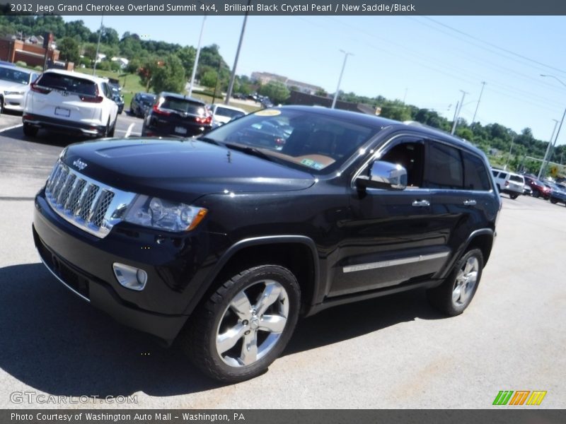 Brilliant Black Crystal Pearl / New Saddle/Black 2012 Jeep Grand Cherokee Overland Summit 4x4