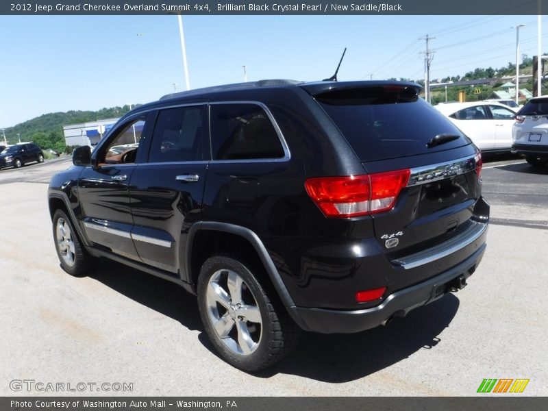 Brilliant Black Crystal Pearl / New Saddle/Black 2012 Jeep Grand Cherokee Overland Summit 4x4