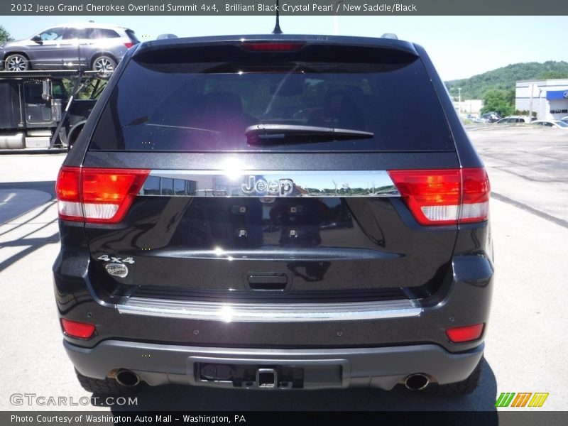 Brilliant Black Crystal Pearl / New Saddle/Black 2012 Jeep Grand Cherokee Overland Summit 4x4