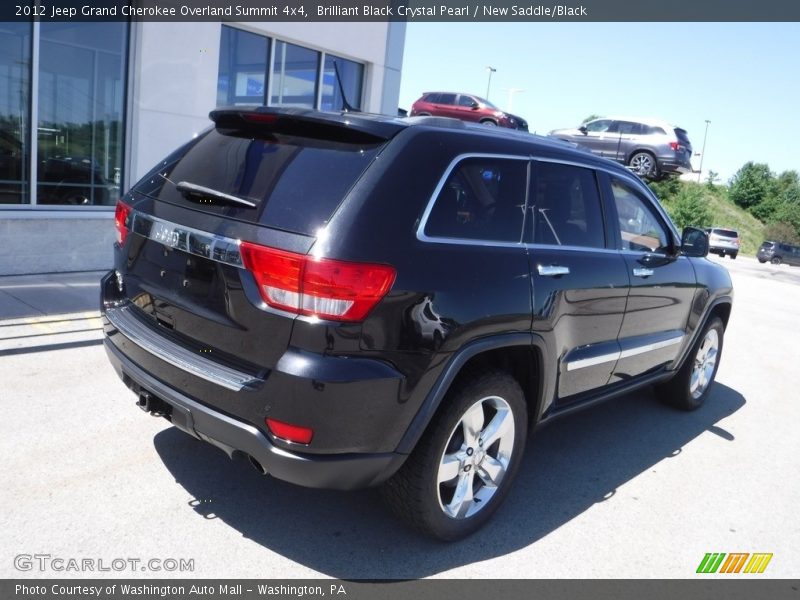 Brilliant Black Crystal Pearl / New Saddle/Black 2012 Jeep Grand Cherokee Overland Summit 4x4