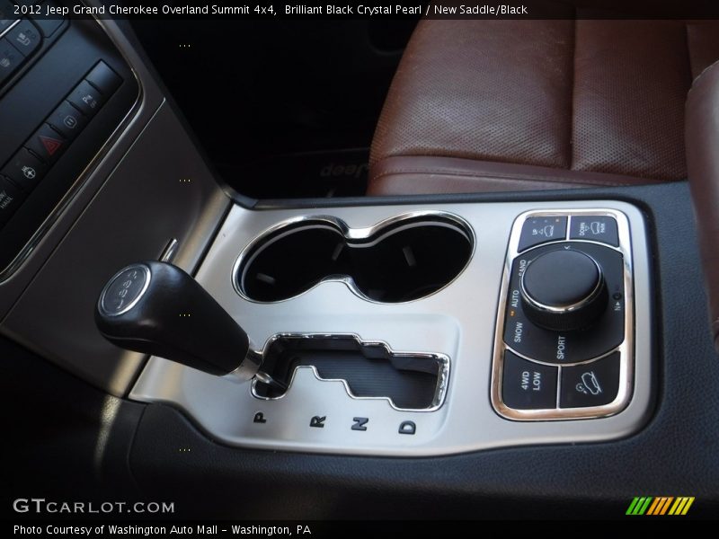 Brilliant Black Crystal Pearl / New Saddle/Black 2012 Jeep Grand Cherokee Overland Summit 4x4