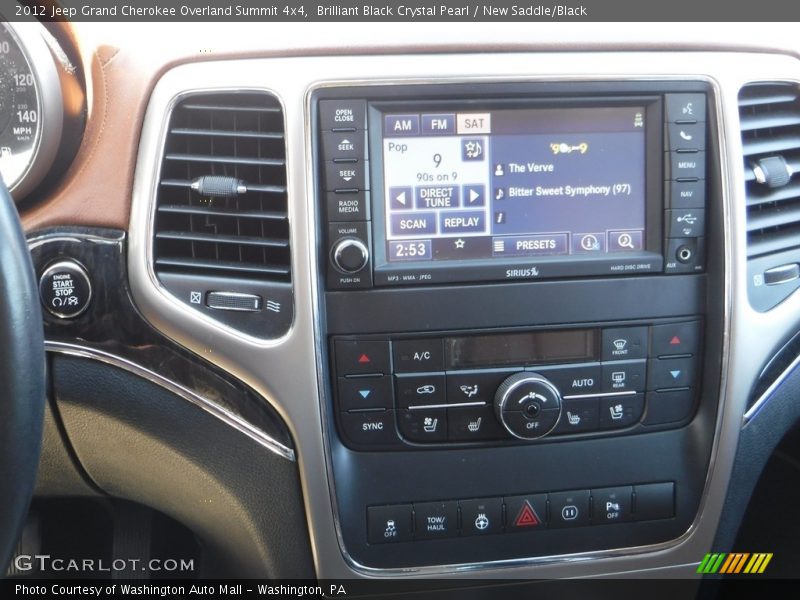 Brilliant Black Crystal Pearl / New Saddle/Black 2012 Jeep Grand Cherokee Overland Summit 4x4