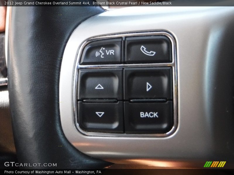 Brilliant Black Crystal Pearl / New Saddle/Black 2012 Jeep Grand Cherokee Overland Summit 4x4