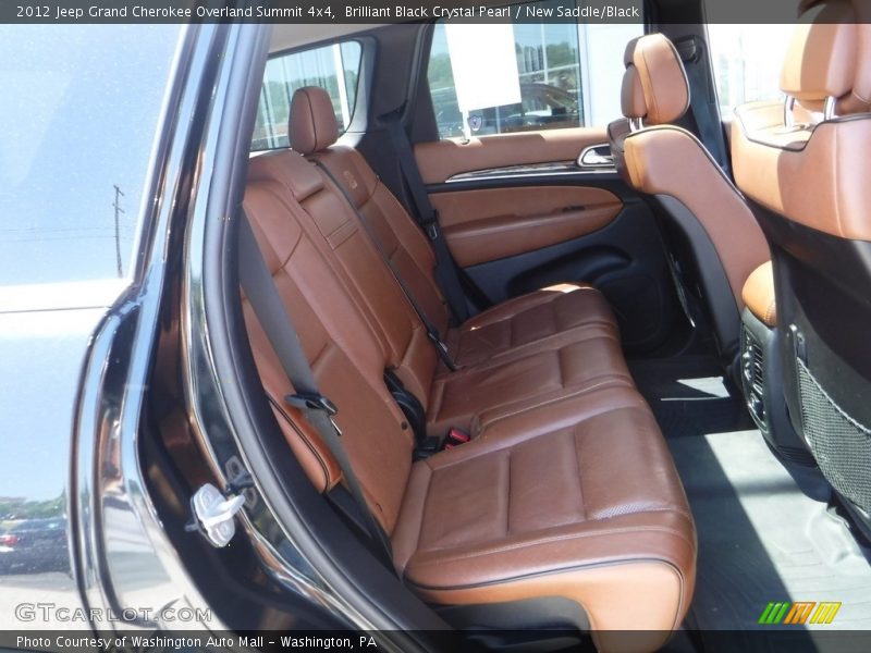 Brilliant Black Crystal Pearl / New Saddle/Black 2012 Jeep Grand Cherokee Overland Summit 4x4