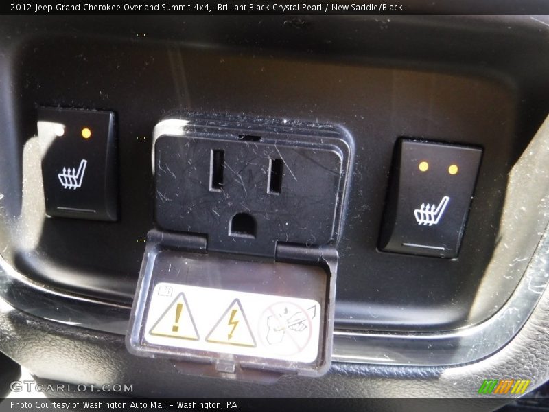 Brilliant Black Crystal Pearl / New Saddle/Black 2012 Jeep Grand Cherokee Overland Summit 4x4