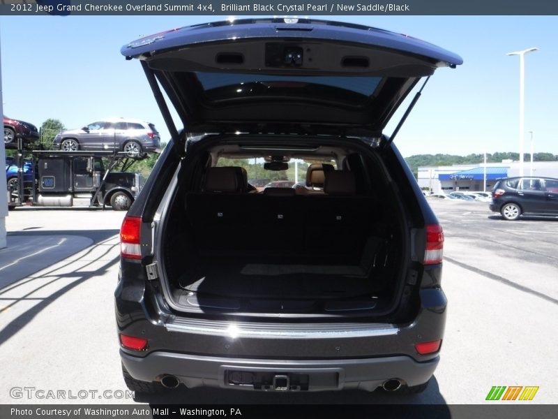 Brilliant Black Crystal Pearl / New Saddle/Black 2012 Jeep Grand Cherokee Overland Summit 4x4