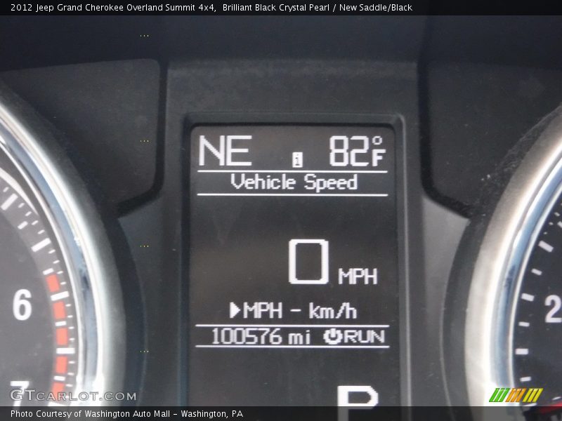 Brilliant Black Crystal Pearl / New Saddle/Black 2012 Jeep Grand Cherokee Overland Summit 4x4
