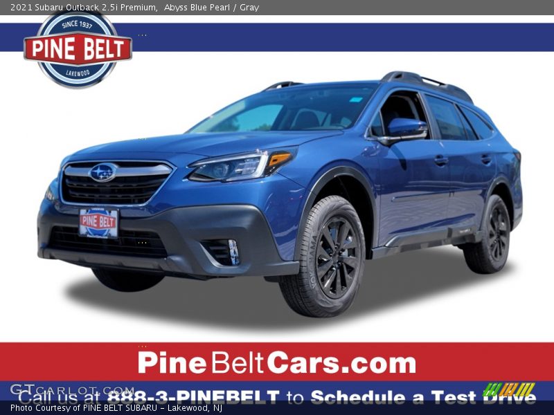 Abyss Blue Pearl / Gray 2021 Subaru Outback 2.5i Premium